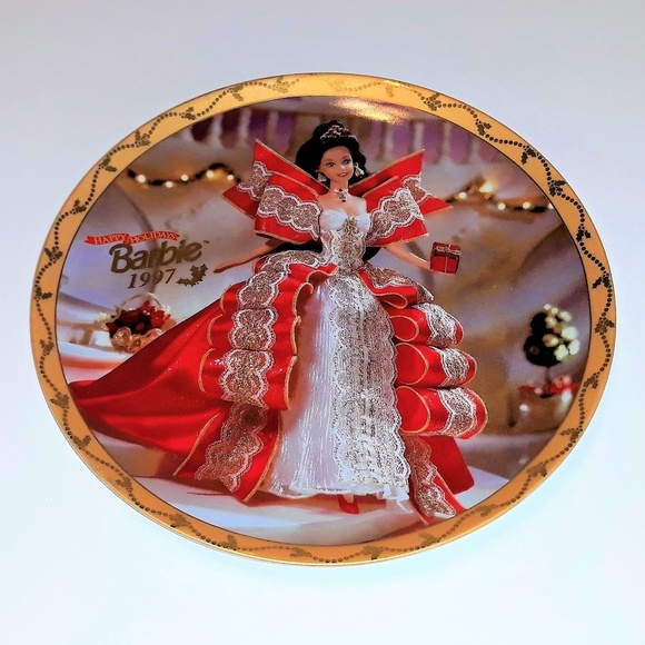 Happy Holidays Barbie 1997 Ltd. Ed. Plate No. 628